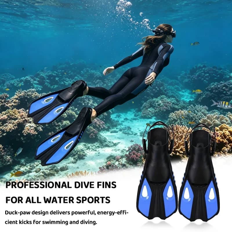 Adjustable Court Dive Pins for Adults - Lightweight Anti-slip Pins and PP+TPR Resistants for Snorkeling and Swimming Training