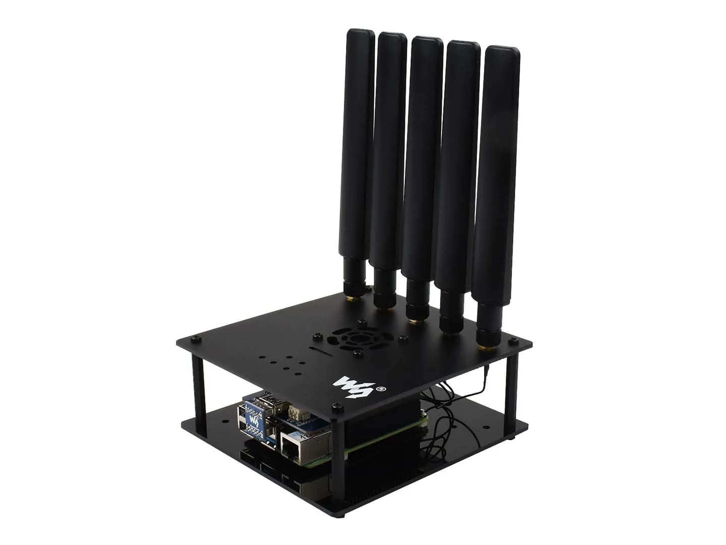 CAPPELLO 5G per Raspberry Pi con SIM8200EA-M2, download da 2,4 Gbps, GNSS, vocali e SMS, bande globali (Excl. Amiche)
