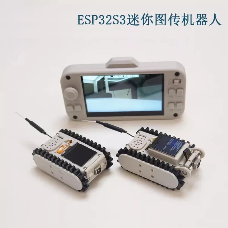 Robot serbatoio intelligente ESP32: cingolato WiFi programmabile con telecamera per ispezione tubi, scansione QR e apprendimento STEM