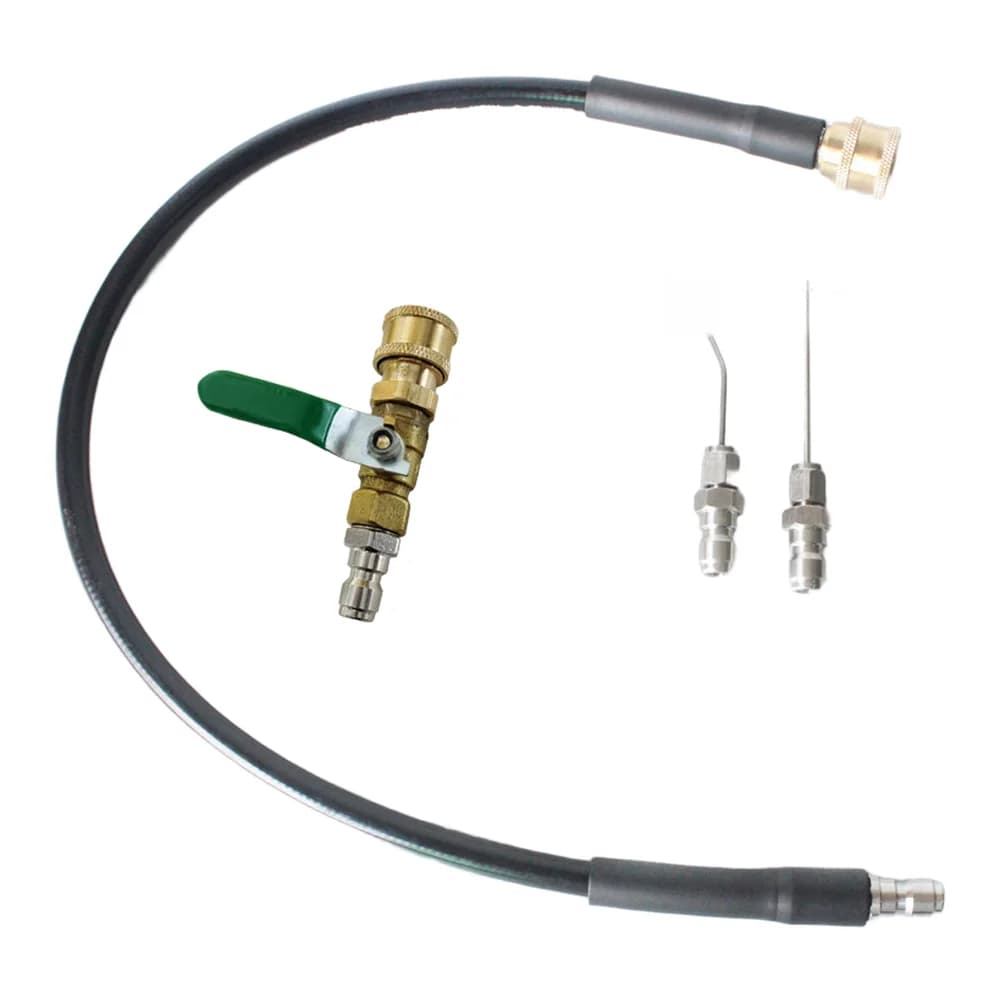 4 Pcs High Pressure Cleaning Nozzle And Hose Kit With 1/4 Inch Connector For Washing Machine Water Heater Garden Accessories