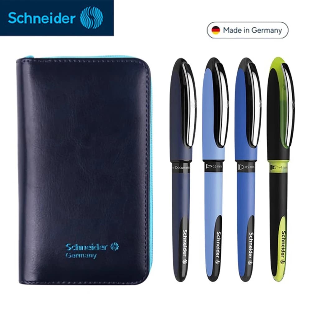 Germania Schneider Penne Gel + Set di evidenziatori Serie Interstellar Liquido diretto Asciugatura rapida Firma Forniture per ufficio aziendale