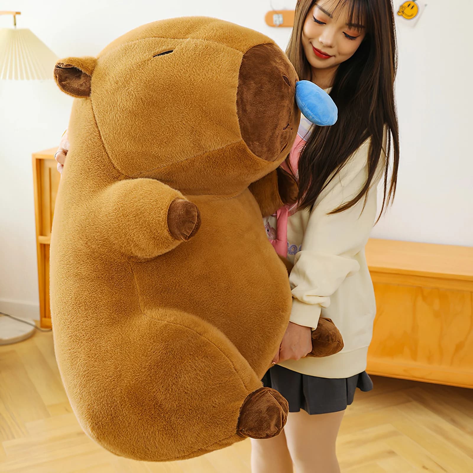 50 centimetri Cartoon Snot Capibara Peluche Kawaii Simulazione Animale Carino Peluche Morbido Peluche Bambola di Tiro Cuscino di Grandi Dimensioni Regalo Di Compleanno