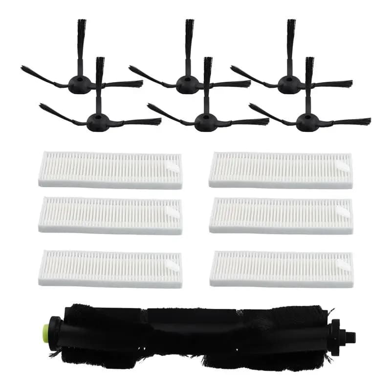 A63Z Upgrade 13 pezzi di ricambio per spazzole a rullo, filtri e spazzole laterali per aspirapolvere robot Qihoo 360 S10 X100 Max