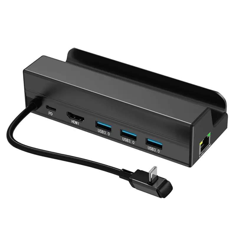 Docking Station Portatile per Steam Deck, Docking Station 7-in-1 per Console di Gioco