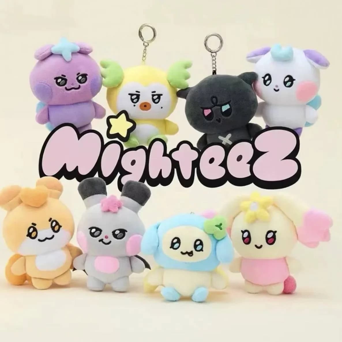 ATEEZ Nuovo Aniteez Kawaii Animali di peluche Peluche Giocattolo Coreano Arredamento della camera Bambini Ventole Regali MIGHTEEZ