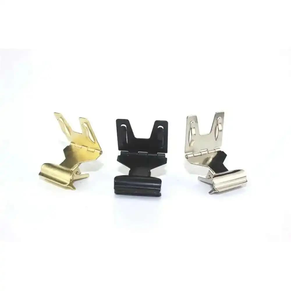 Clip in metallo pop per panetteria, cartellino del prezzo, cartellino, display per carte, porta etichette a scatto, morsetto pubblicitario nero oro argentato