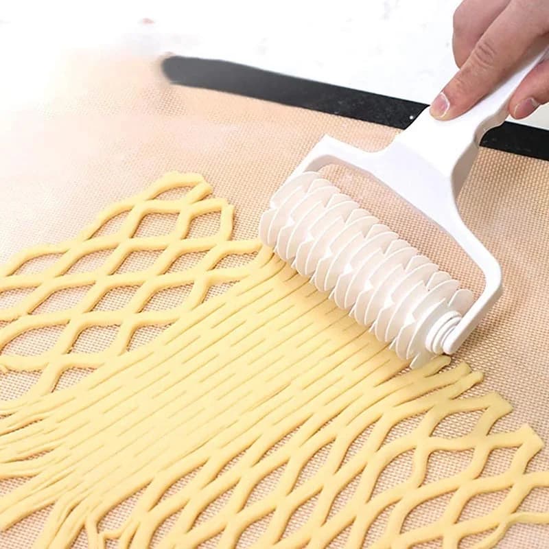 Taglierina a rullo a reticolo per pasta per Pizza taglierina per pasticceria torta artigianale coltello a ruota netta strumenti di cottura creativi Bakeware riutilizzabile