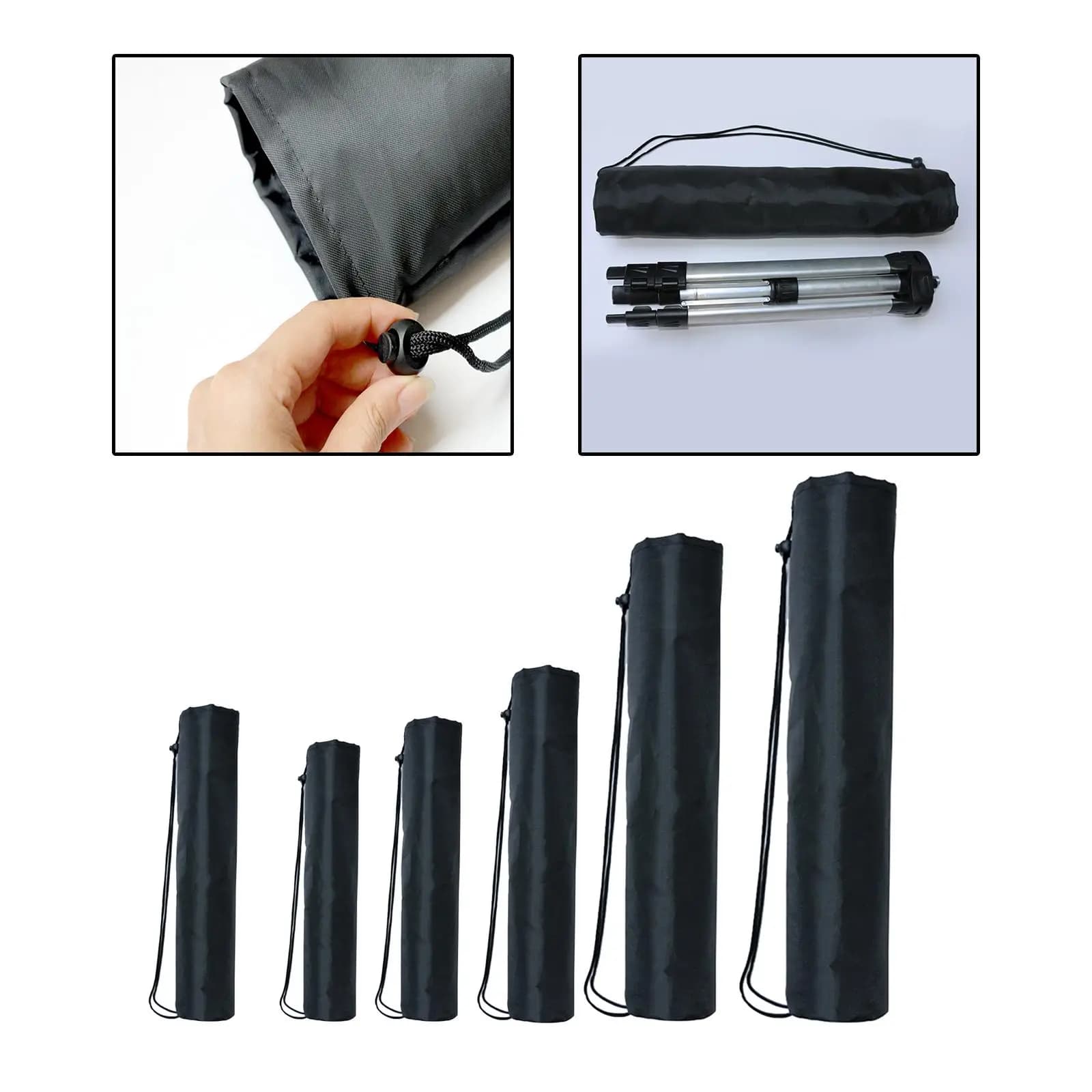 Borsa portaoggetti per palo per tenda, contenitore per asta addensata in schiuma da esterno per trasportare il treppiede con microfono