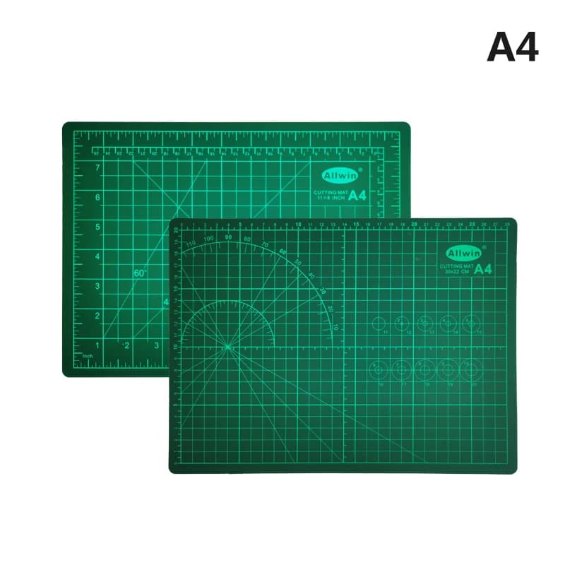 Tappetino da taglio bifacciale A4, tagliere, tappetino per cucito, strumento per intaglio artistico, artigianato fatto a mano, accessorio fai da te, ispessito (escluso il taglierino ad anello)