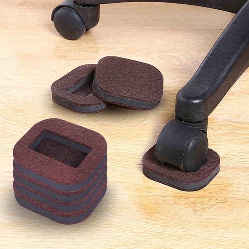 5/10 pezzi tavolo e sedia in feltro fisso antiurto antiscivolo tappetino sedia da ufficio ruote blocco mobili rotelle tazza durevole
