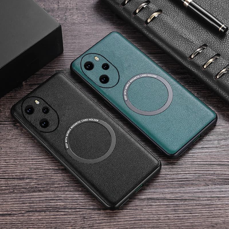 Custodia Magsafe in pelle per Huawei Honor 100 Pro custodia di ricarica magnetica con protezione in Silicone Honor100Pro MAA-AN00 MAA-AN10 Coque