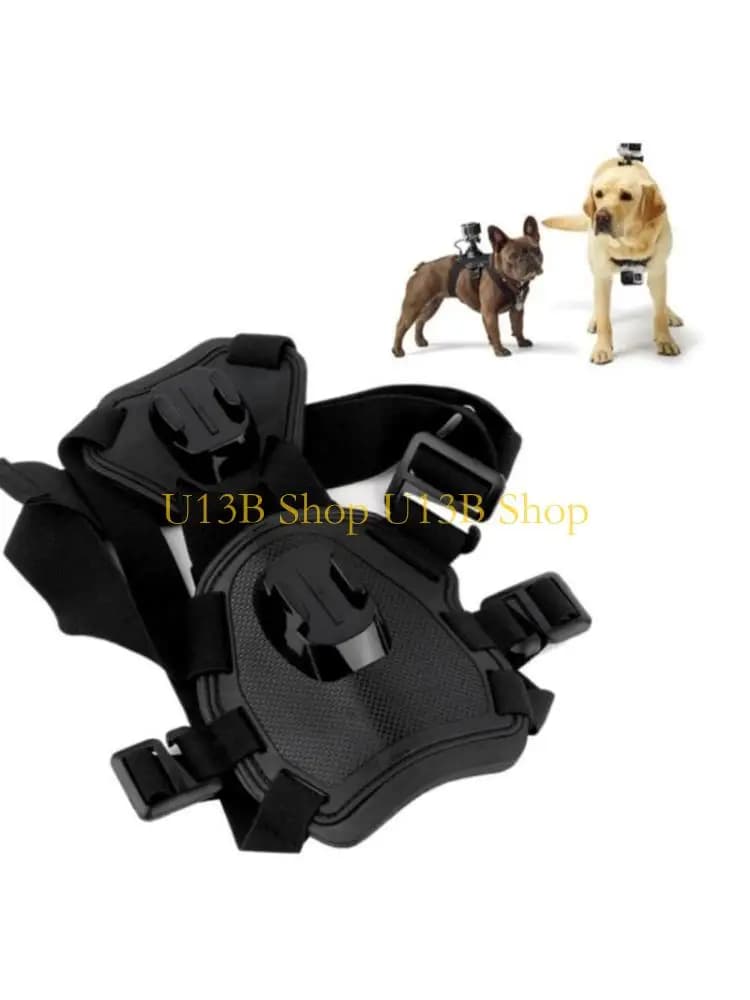 U13B Gilet per cani regolabile Supporto per fotocamera Design lunga durata Adatto per animali domestici piccole e medie
