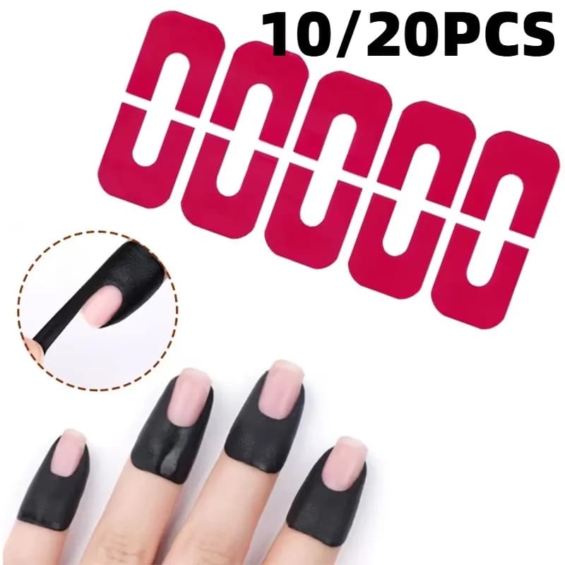 10/20PCS Adesivo protettivo per smalto a forma di U Nastro monouso per la cura delle unghie Forniture per studio per la cura delle unghie Confortevole e durevole