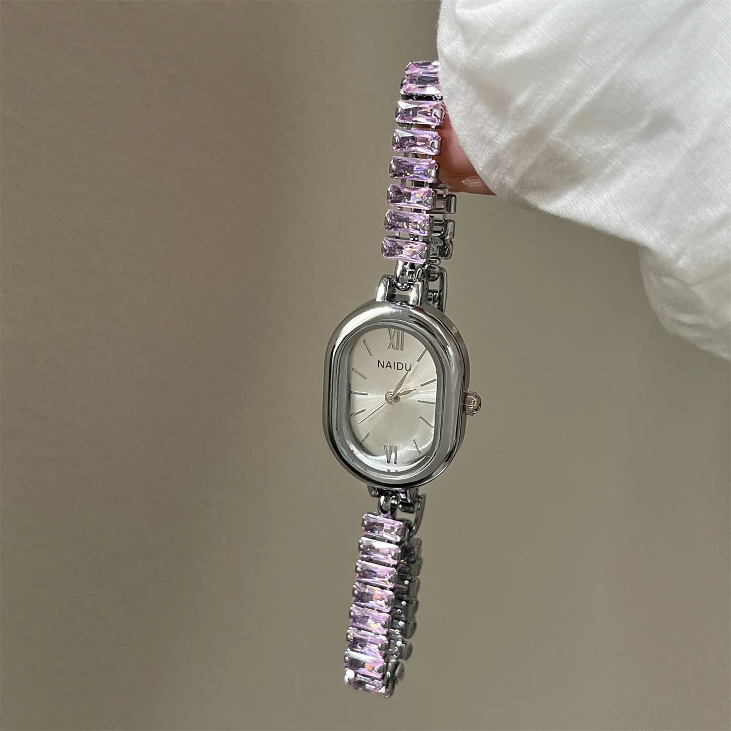 Orologi al quarzo con quadrante ovale semplice da donna di lusso Orologi da polso con strass da donna Orologio da ragazza Dropshipping Reloj De Mujer