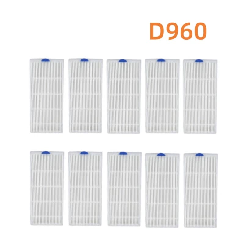 10 pz Robot aspirapolvere filtro HEPA per Dibea D960, D966, GT9, GT200 Robot aspirapolvere pezzi di ricambio filtro di ricambio