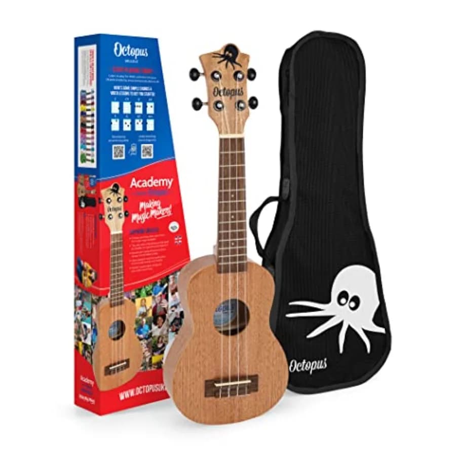 Ukulele soprano in acero naturale Full