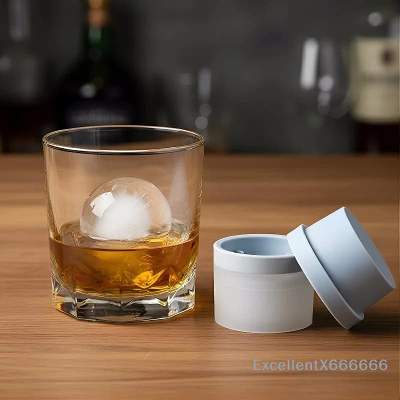Set di 10 Stampi in Silicone per Cubetti di Ghiaccio Sferici, Grandi Stampi per Ghiaccio per Cocktail, Bar, Feste e Cucina