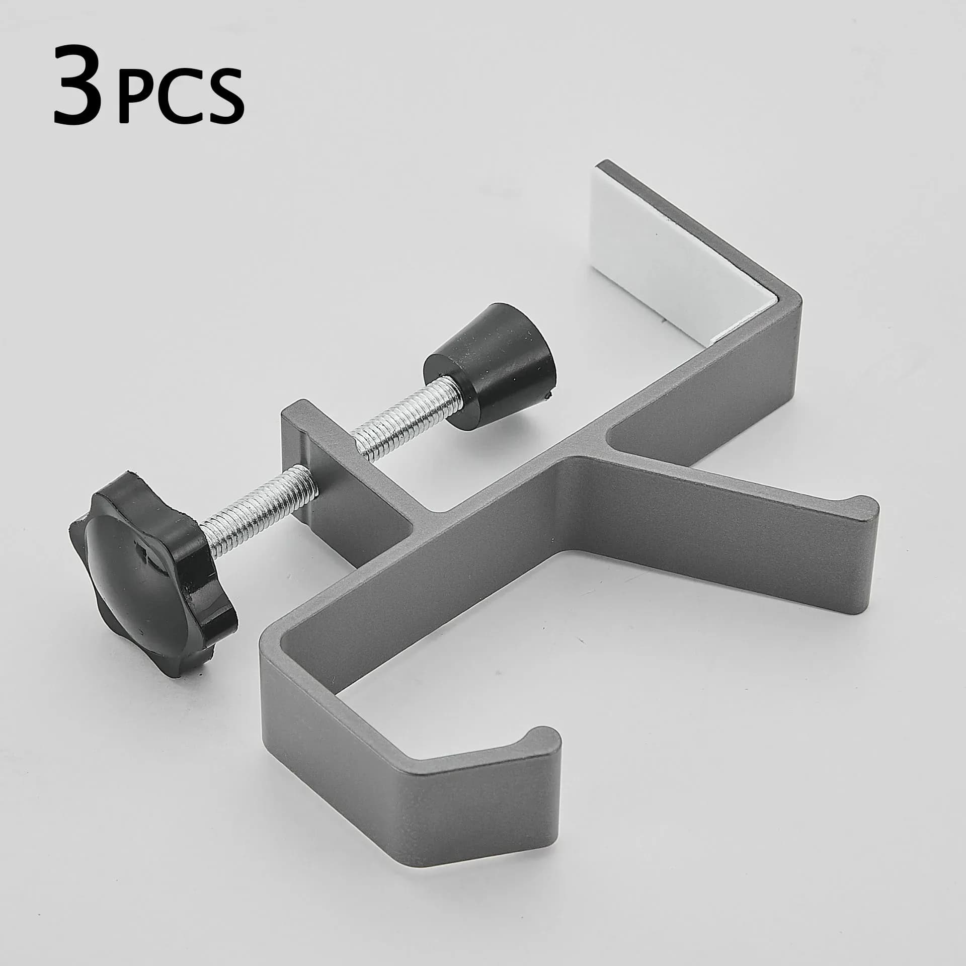 3PCS Desk Edge Hook Adjustable Gaming Headset Hanger Backpack Storage Organizer Punch-Free Home Office Hanging Holder