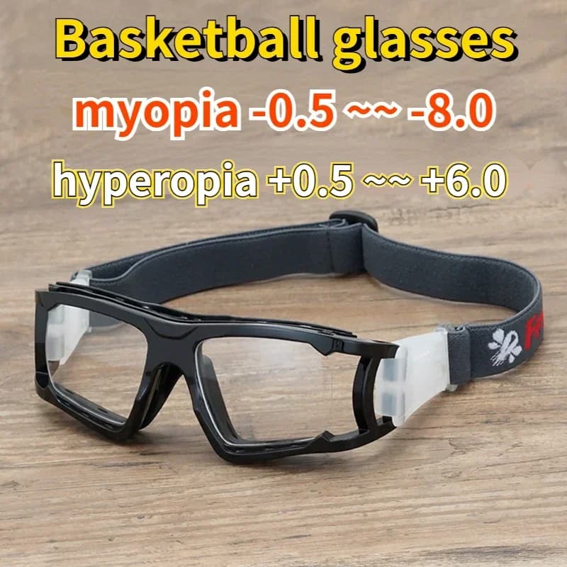 Miopia ipermetropia prescrizione Occhiali sportivi per adulti per basket Occhiali da calcio Occhiali da ciclismo per allenamento fitness anti-impatto