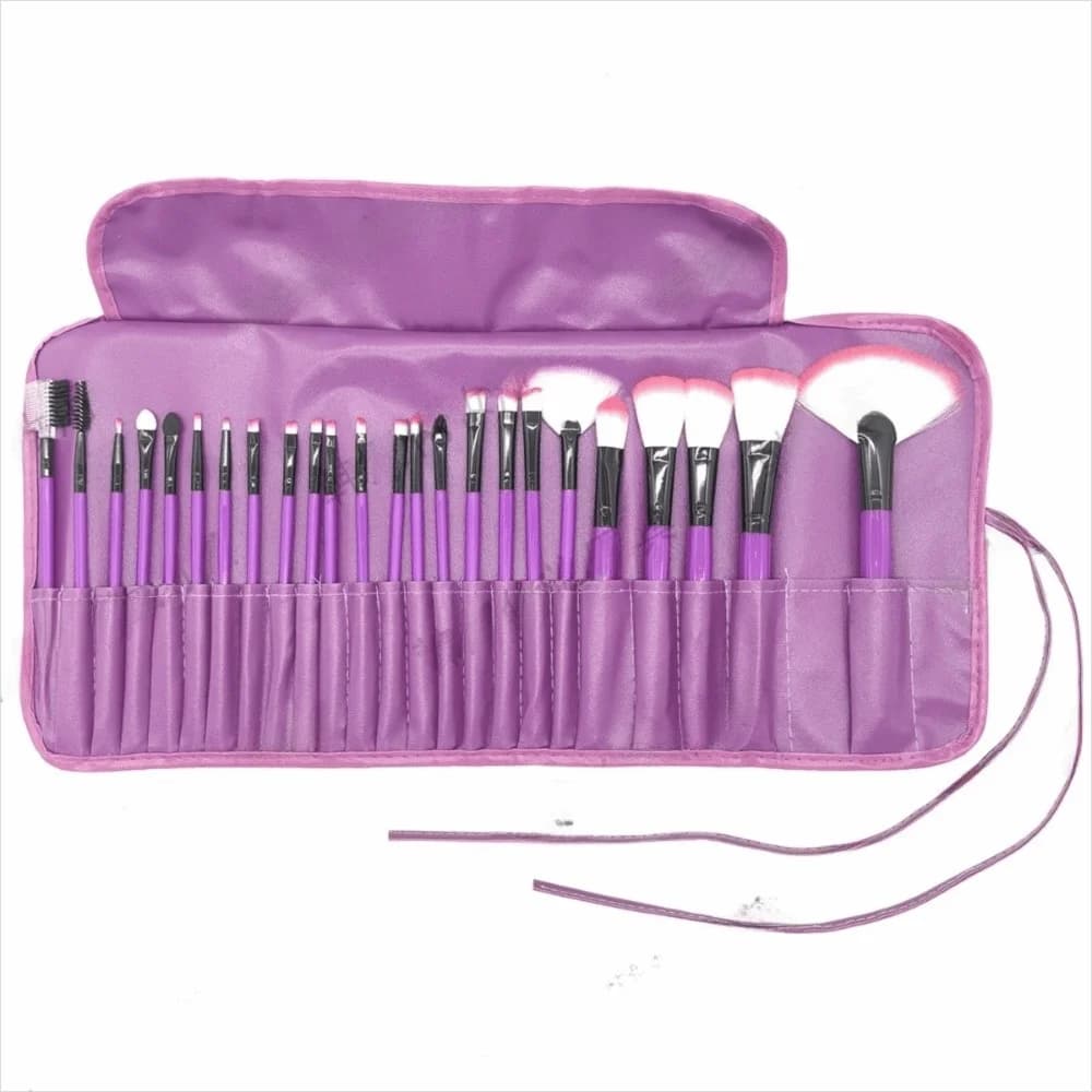 Set di Pennelli Professionali per Trucco, Morbidi e Senza Perdita di Setole, per Ombretto, Sopracciglia, Polvere e Fondotinta
