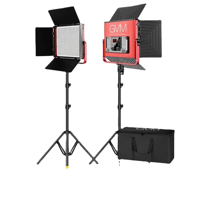 GVM 520LS 30W LED Panel Light Photography Video Lighting 3200K-5600K Photo Studio Light Equipment With Tripod Stand Digital