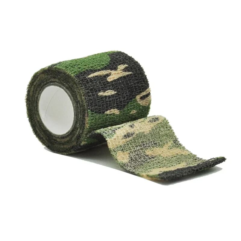 6 pezzi di nastro avvolgente elastico mimetico militare autoadesivo protezione sportiva caviglia ginocchio dito braccio fasciatura