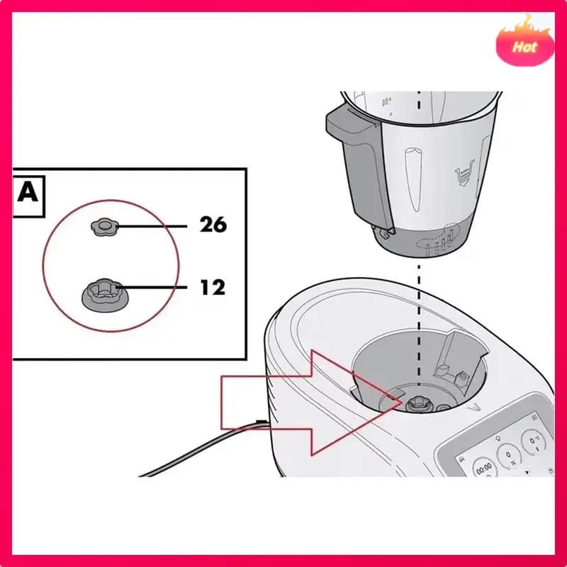 ABYP 40Pc Parete Interruttore Lama Guida Connettori Frizione Spremiagrumi Frullatore Parti Ruota motrice Connettiti 5 Ingranaggi Per Monsieur Cucina