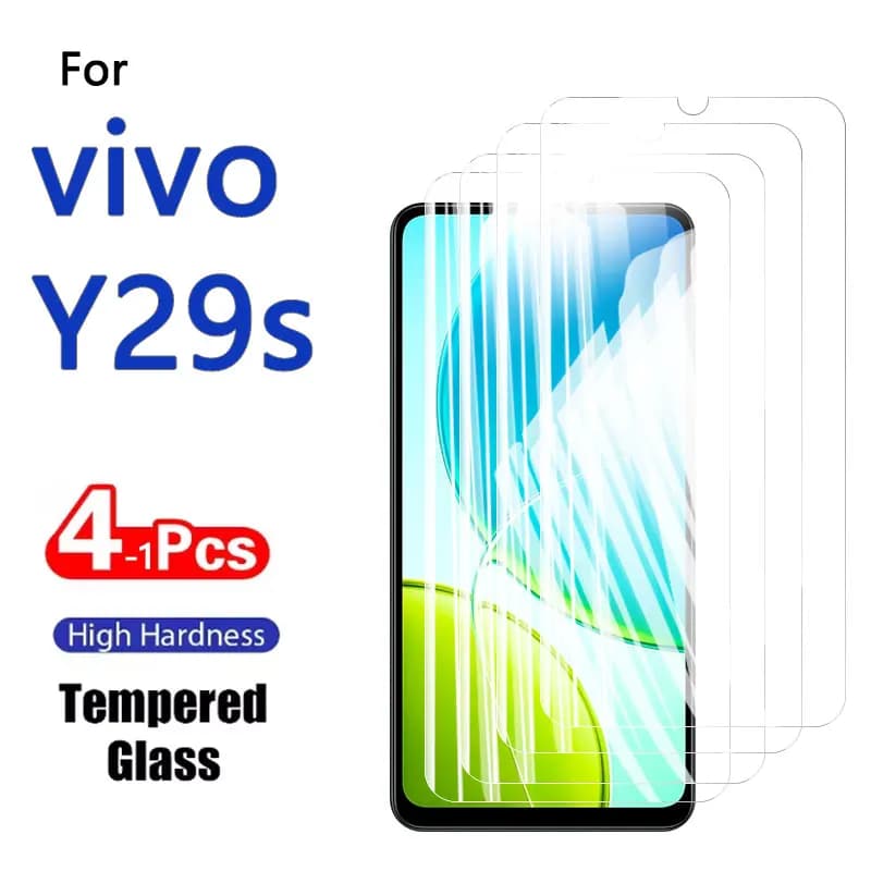 1-4PCS Protezione Dello Schermo Per Vivo Y29s Y29 29s Y 29 S Vetro Temperato di Cristallo di Alta Alluminio Antigraffio caso amichevole di Impronte Digitali