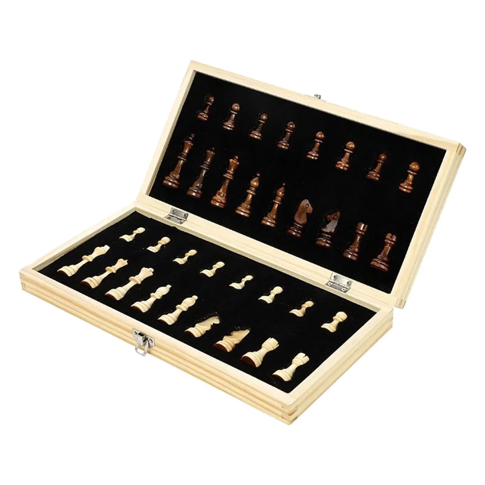 Set di Scacchi Magnetico Pieghevole 29x29cm con Vano Portaoggetti Interno, Gioco per Famiglia