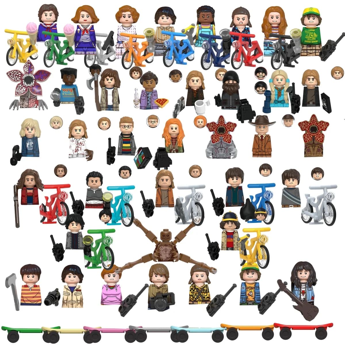 GH0194 GH0193 Nuovi Blocchi da Costruzione Educativi, Giocattoli d'Azione con Personaggi da Assemblare, Mattoncini Regalo per Bambini