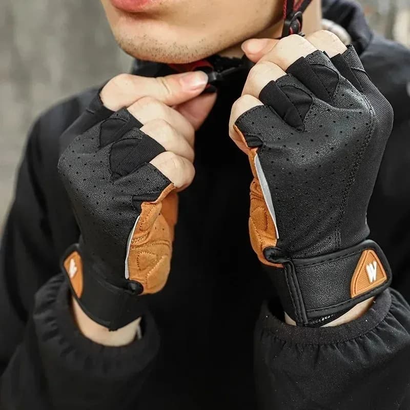New Cycling Gloves Fitness Gym Riding Bike Gloves Bike Gloves Sports Cycling Gloves Mid-Stage Man MTB
