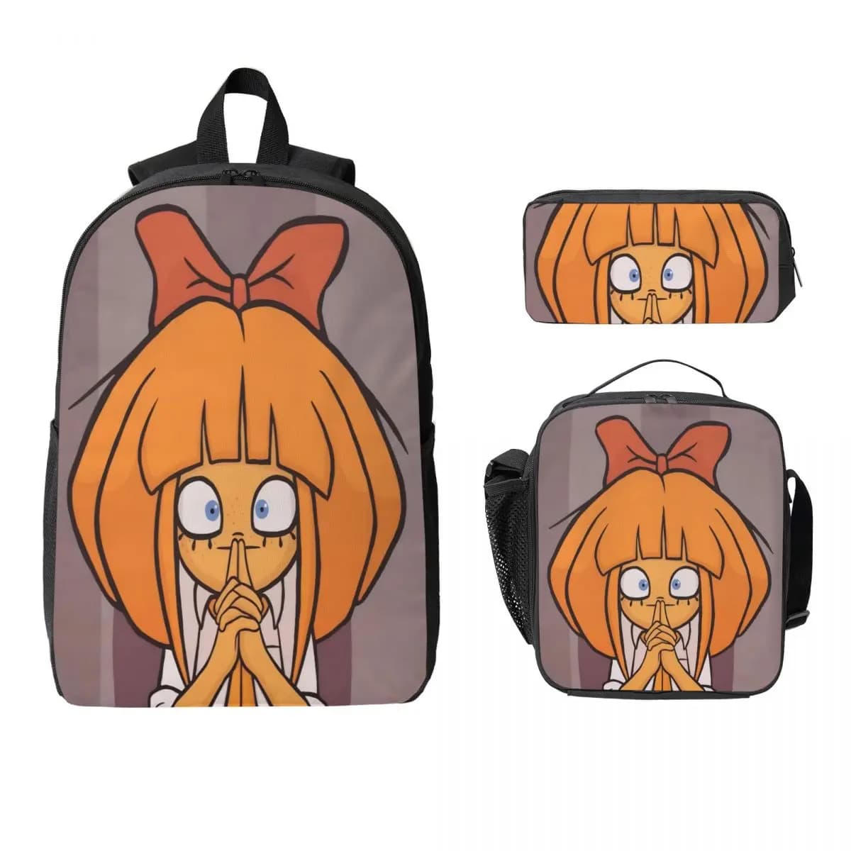 Ongezellig Mymy Yana Kids Backpack Lunch Box Pencil Boxes for Boys Girls Backpacks Schoolbag Bookbag Set