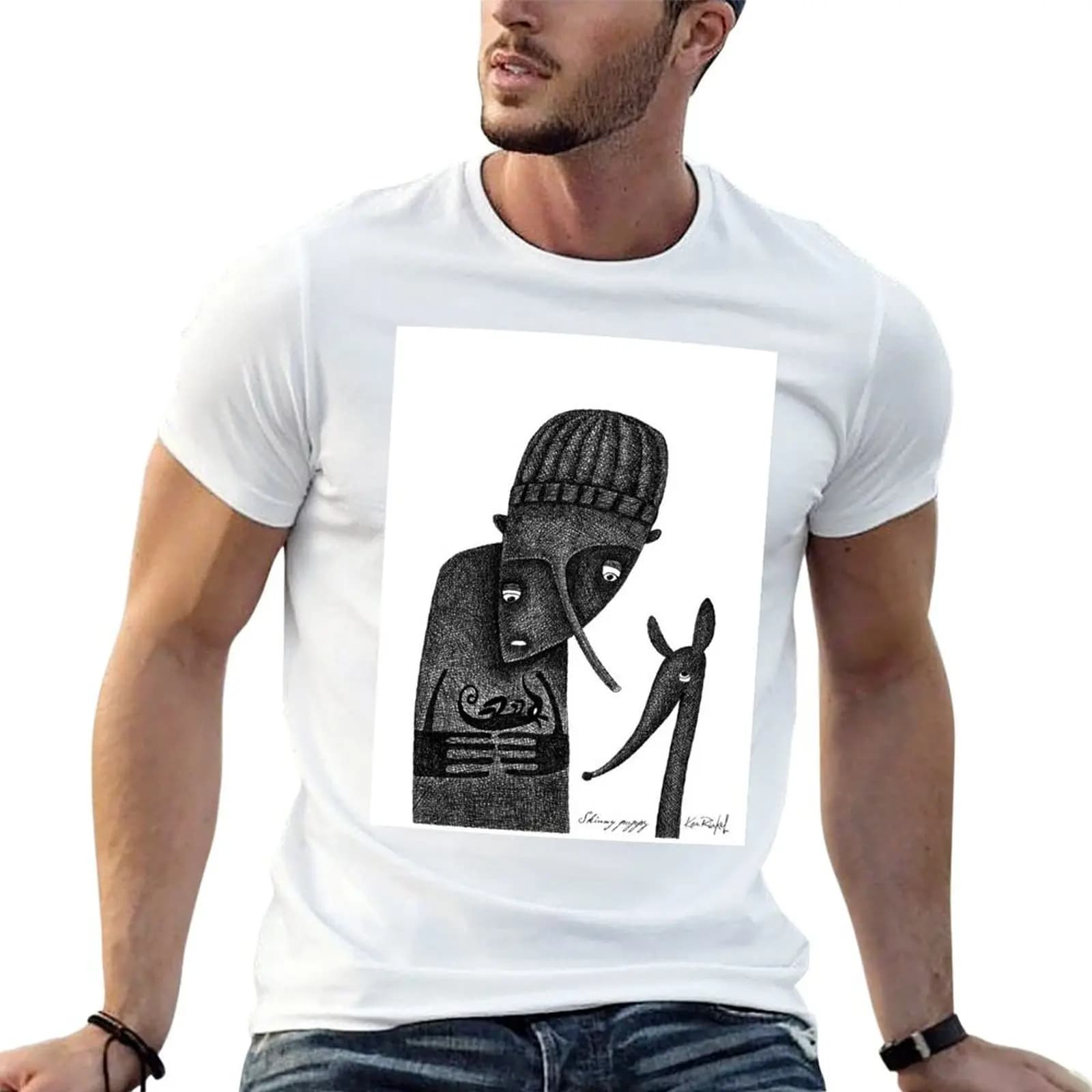 SKINNY PUPPY - Snakeskin Sketchbook T-Shirt essential t shirt man t shirt summer t shirt man cotton T-shirt