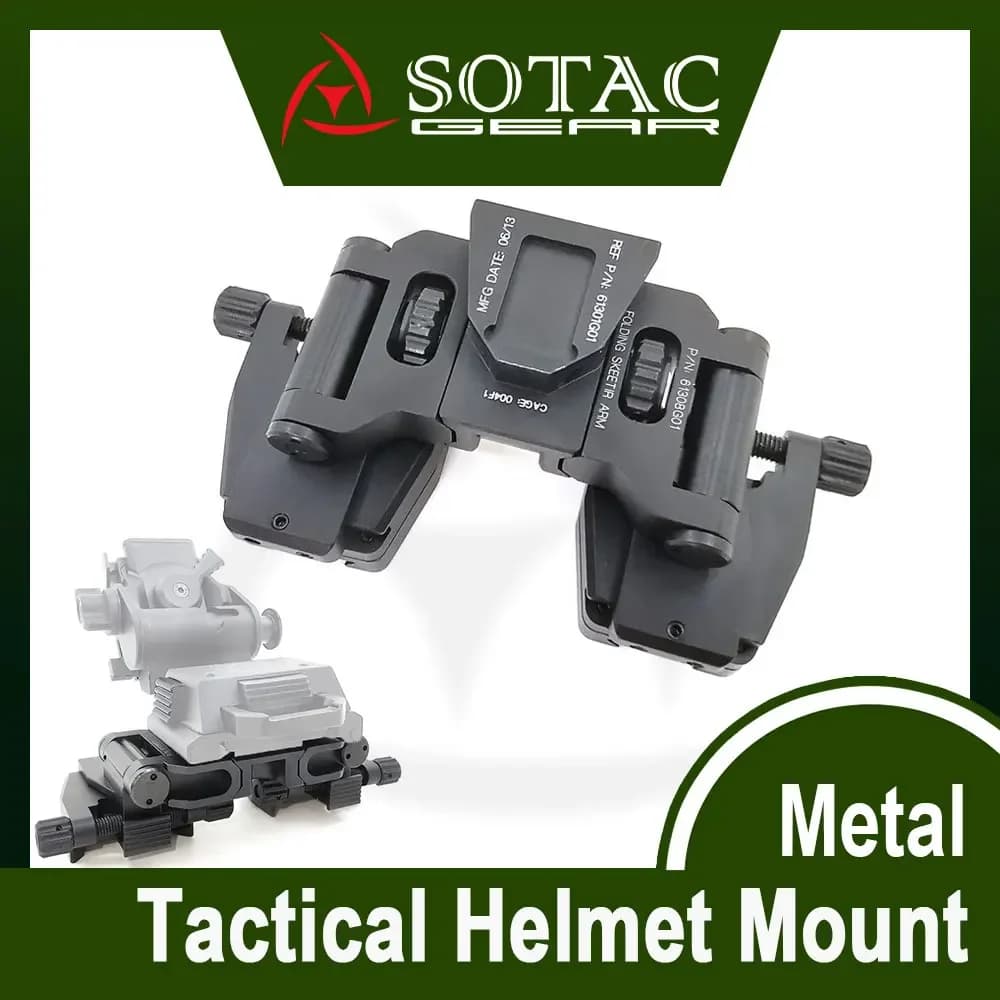 SOTAC PVS14 Occhiali per la visione notturna Stent Ponte binoculare Supporto NVG Accessori per casco tattico Alluminio CNC SOTAC-GEAR