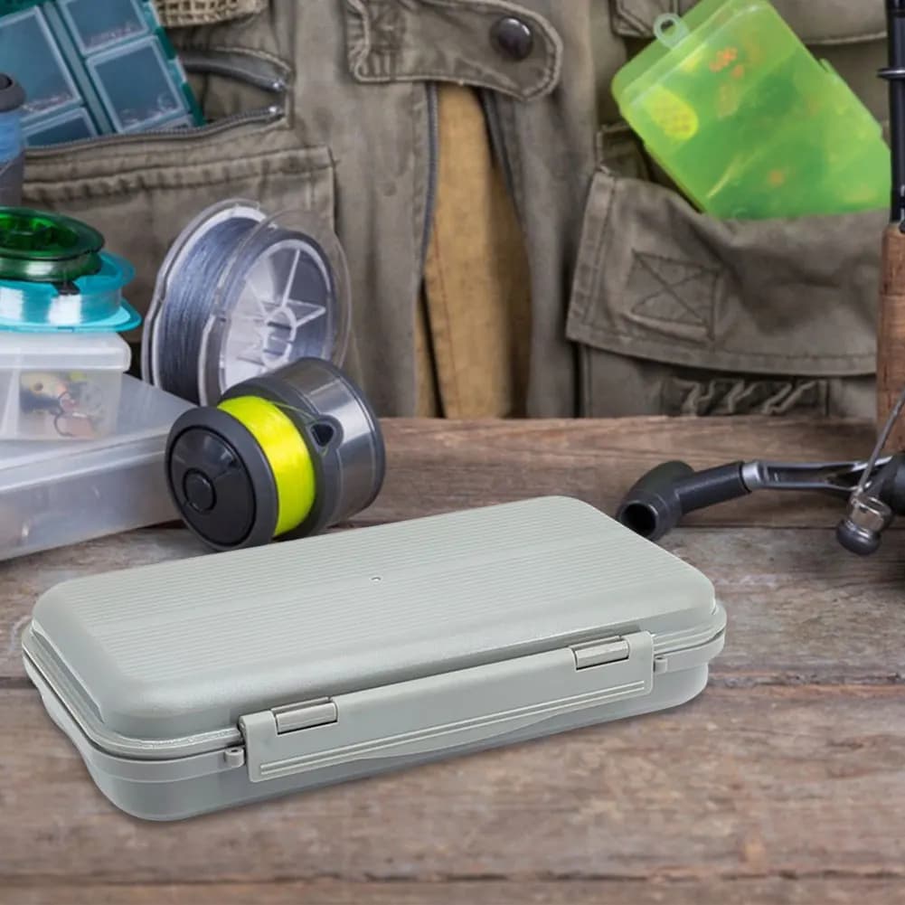 Waterproof Fly Lure Case Containers Two-Sided Fly Fishing Box Fly Fishing Baits Storage Case for Vest Casting Fly Fishing