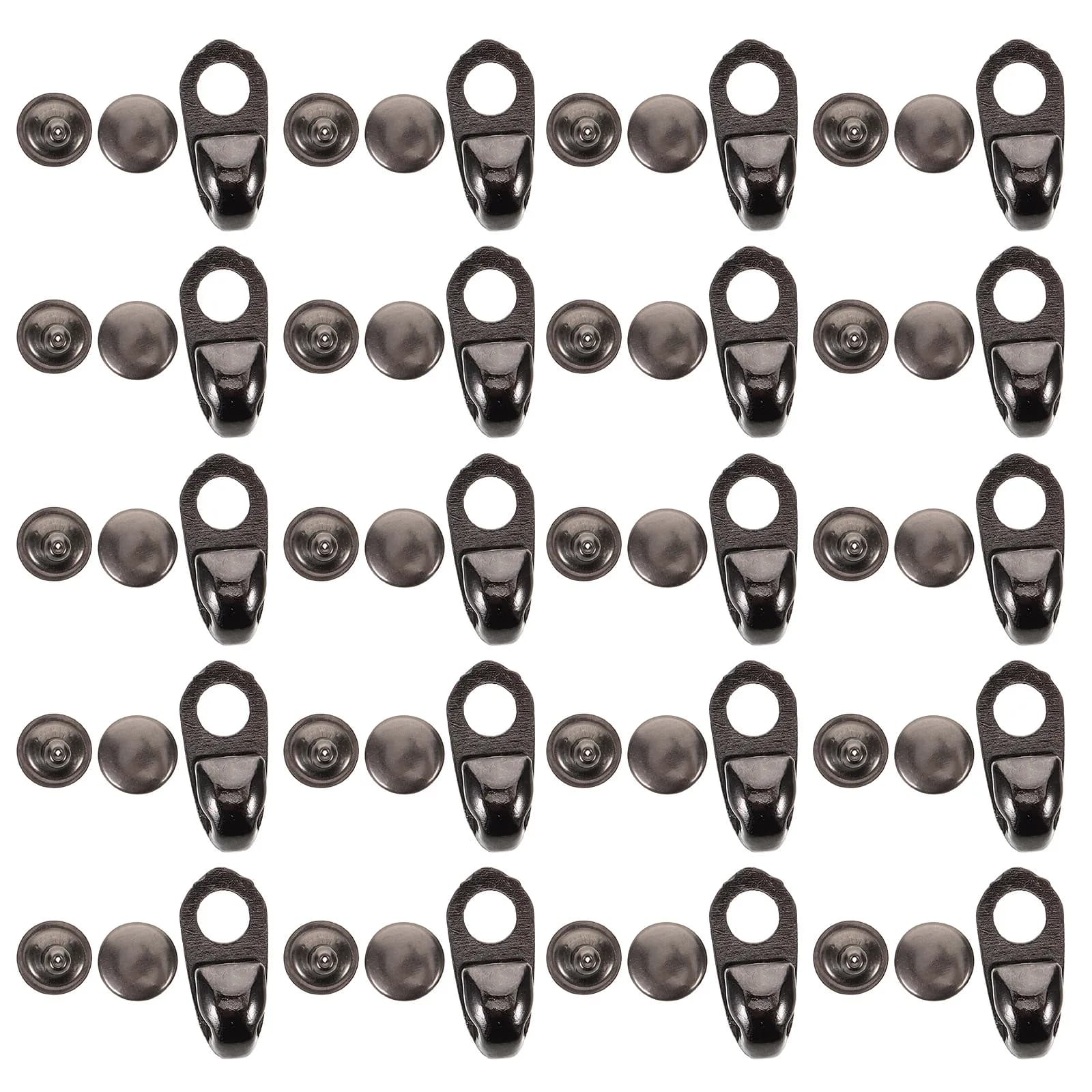 20Pcs Premium Metal Lace Fitting Kit for Hiking Boots Camping Shoes Outdoor Repair Easy Tool-Free Setup Boot Lace Repair