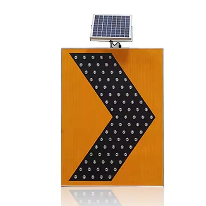 Luci di Emergenza a LED con Freccia e Lente in Vetro, Segnali di Sicurezza a Chevron LED per Lavori Stradali
