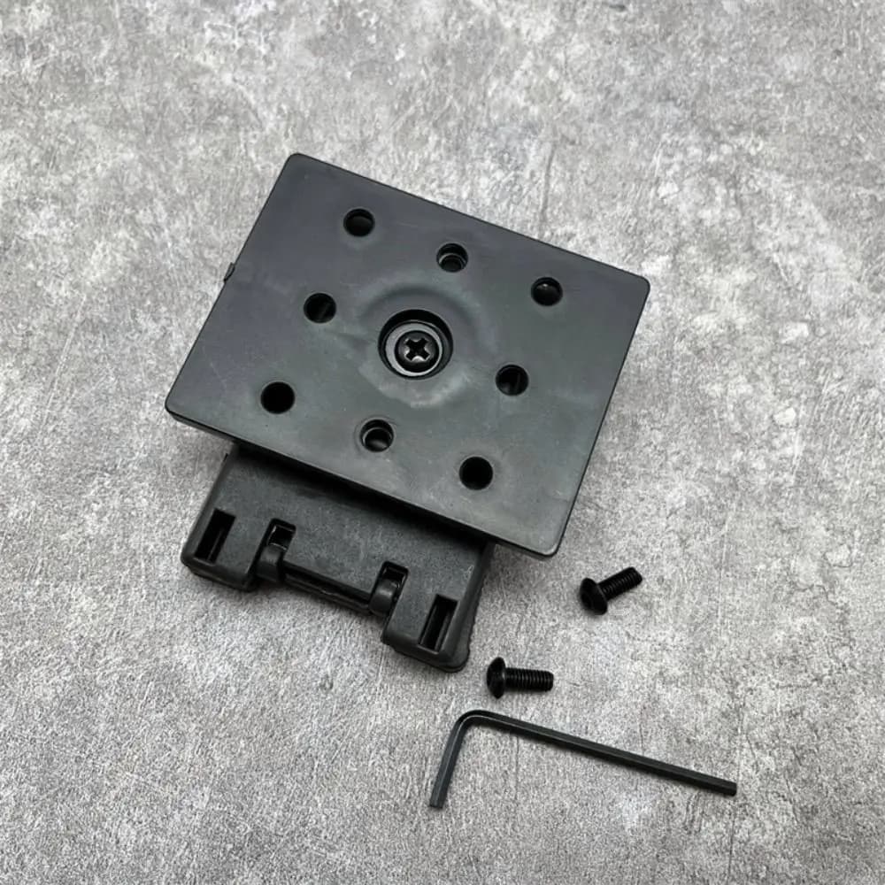 Clip per Cintura a 8 Ingranaggi con Vite di Montaggio, Rotazione a 360 Gradi, Fibbia a Sgancio Rapido in Plastica, Clip Leggera Fai-da-Te per Fodero