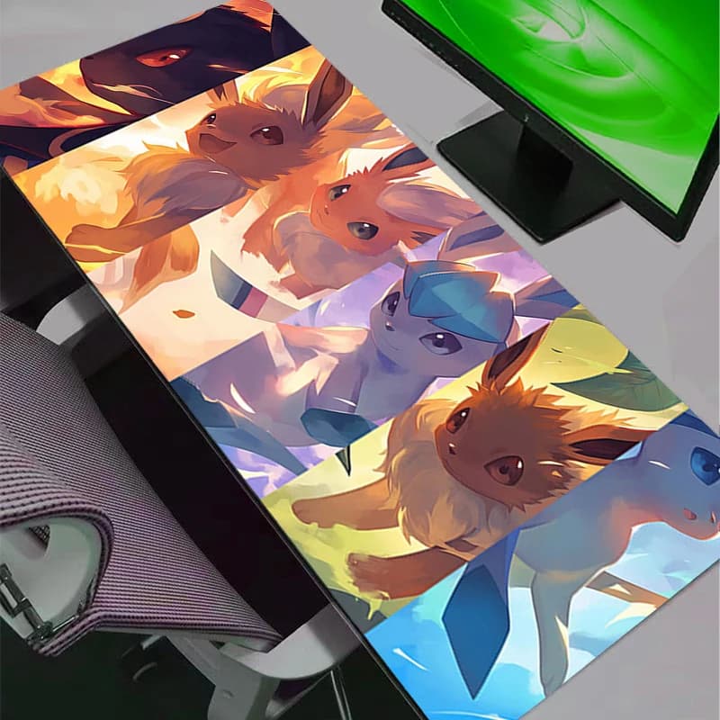 Tappetino per mouse accessori da gioco tastiera per computer tappeto per giocatori Progettato specifico per giochi e-sport Tappetino per mouse Pokemon Pikachu