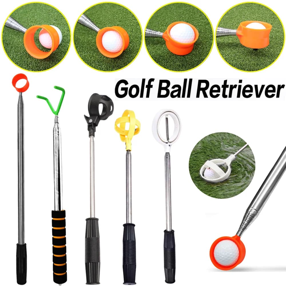 9ft/12ft Golf Ball Finder telescopico manico confortevole pallina da Golf Pickup accessori da Golf all'aperto in acciaio inossidabile