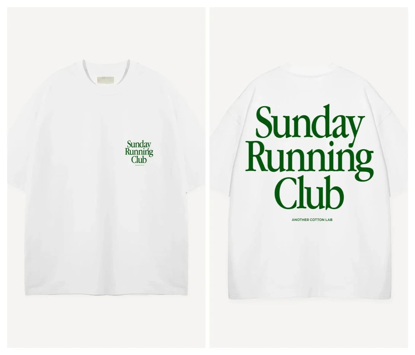 T-shirt da uomo in cotone Running Club, stile streetwear casual e sportivo