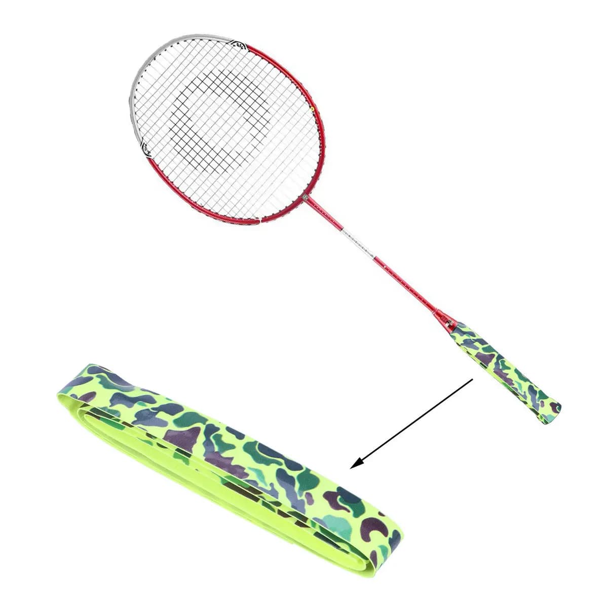 Grip Tape for Badminton Green PU Soft Anti-slip, Overgrip Tape for Tennis, Squash, Fishing Rod, Jumping Board