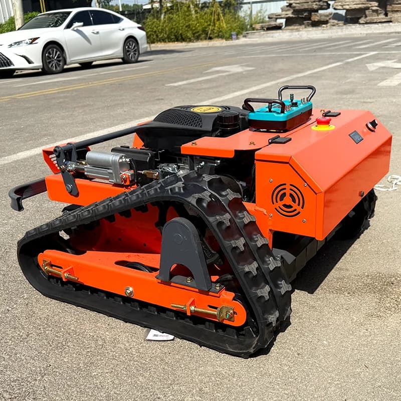 Macchina cingolata per falciatura personalizzata Macchina per tagliare l'erba Tosaerba telecomandato Robot cingolato Giardino semovente R