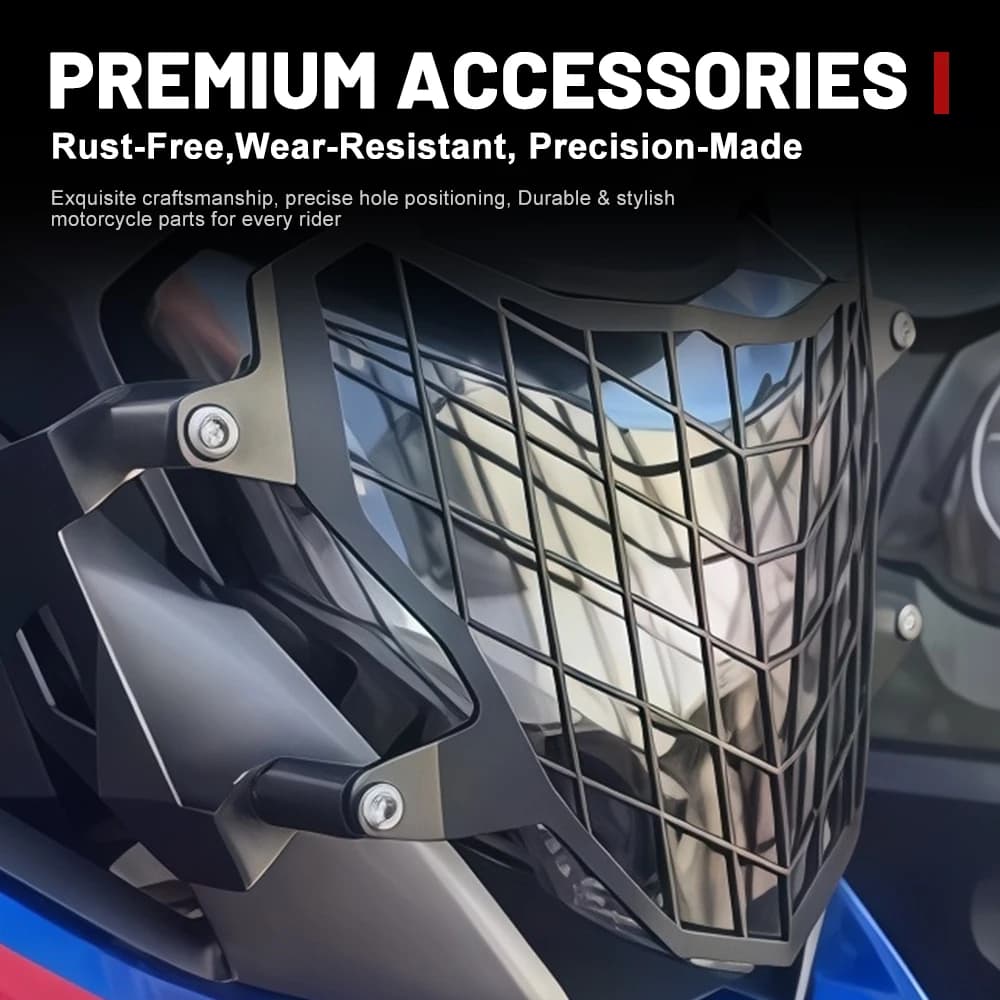 Motorcycle Headlight Head Lamp Light Guard Grille Cover For BMW G310GS G310R Mesh Lampshad Protector Accessories
