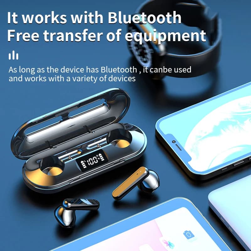Auricolari TWS Wireless mobile phones BT V5.3 Noise reduction Sports gaming heads for Android iOS smartphone