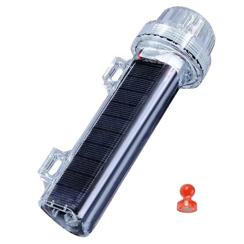 Lampada di Segnalazione B48B a Energia Solare per Reti da Pesca, Barche e Yacht, Luce di Avvertimento Marina Impermeabile per Imbarcazioni da Pesca