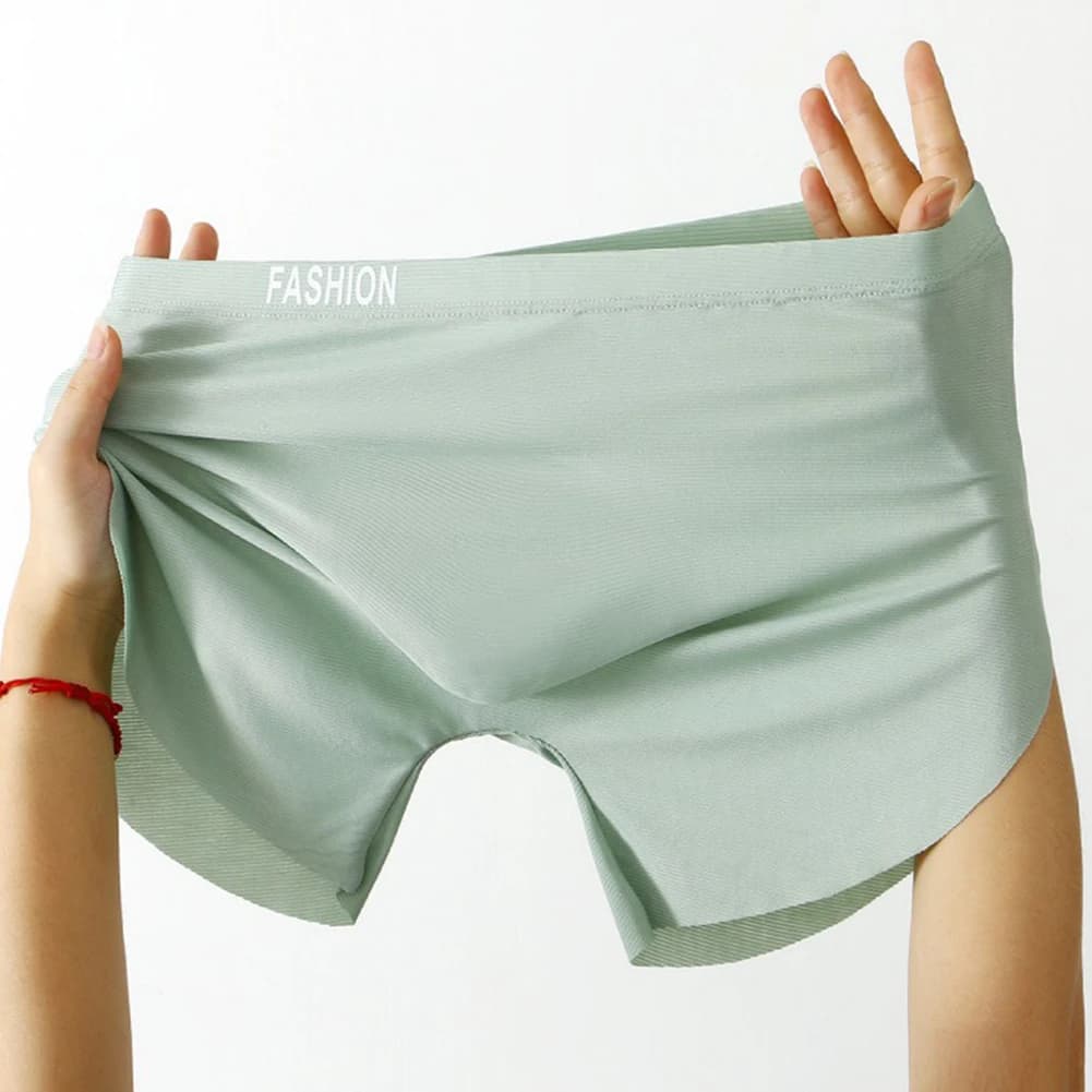 Intimo uomo slip in seta di ghiaccio pantaloni a freccia Pouch Bulge mutande mutandine maschili pantaloncini taglie forti tronchi traspiranti