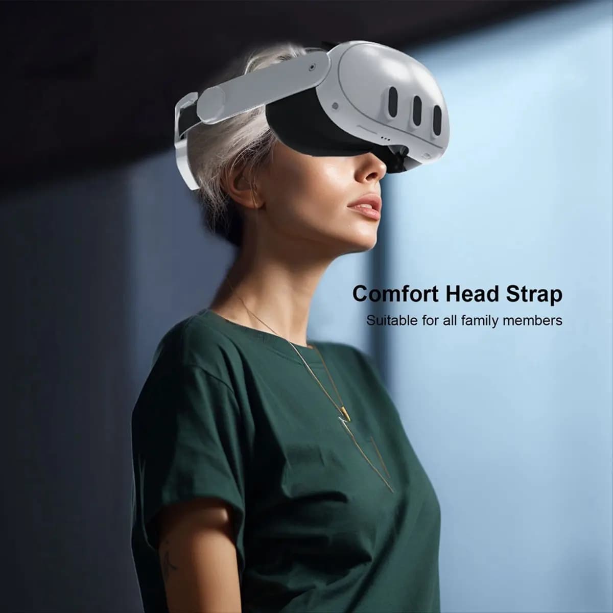 MAHA Suitable for VR glasses Meta Quest3 and adjustable headset VR mask with multi-angle adjustable headset