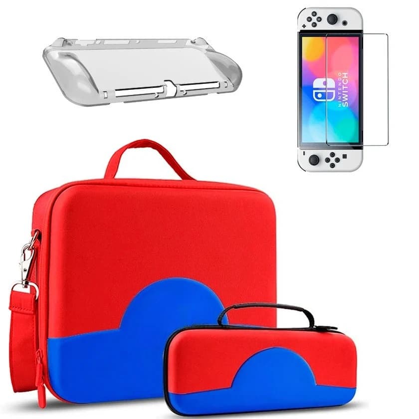 Borsa da Trasporto Portatile per Console Nintendo Switch Lite e Accessori da Gioco, Impermeabile con Tracolla
