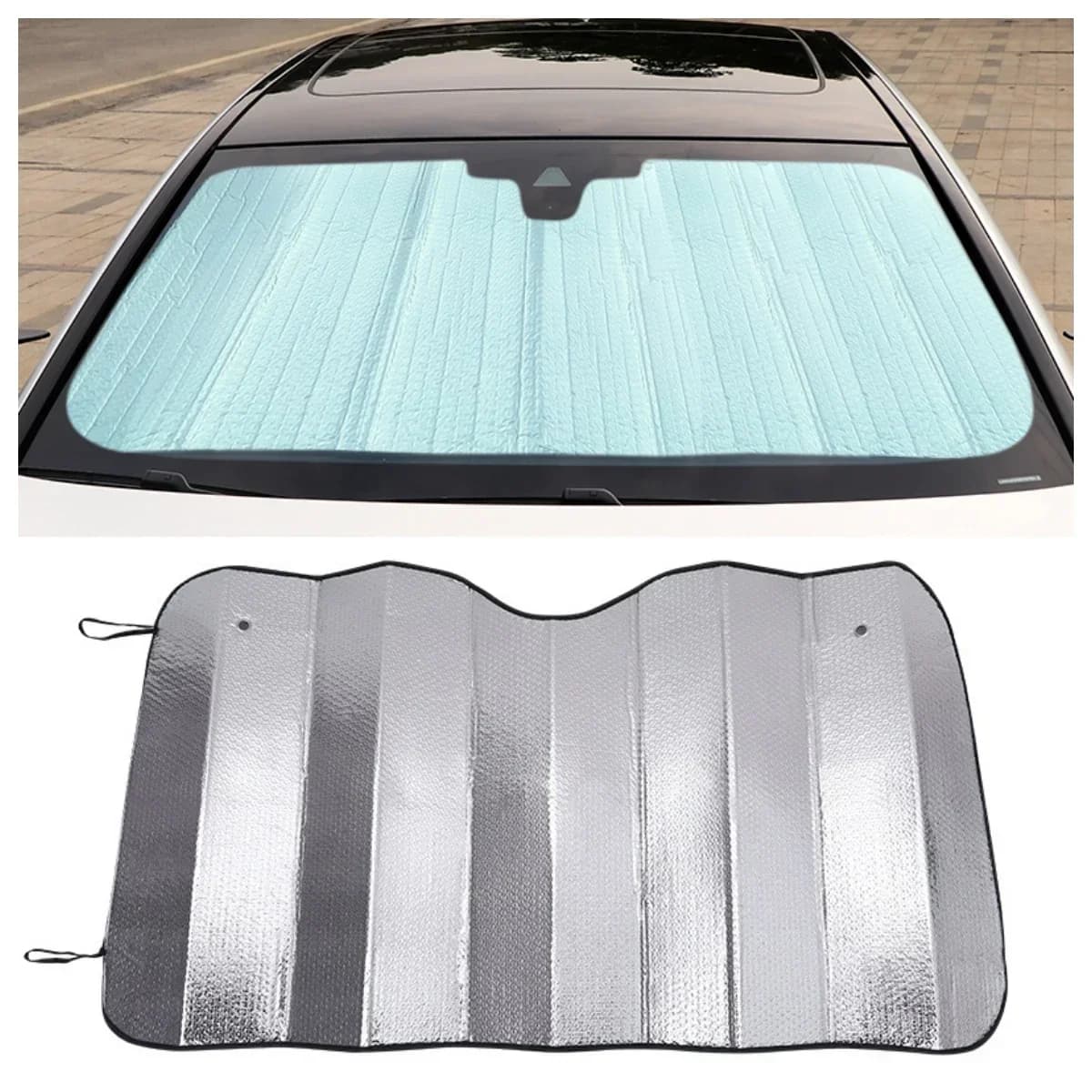 NUOVO Parasole per Parabrezza Auto - Copertura Pieghevole Anti-UV, Schermo Traspirante Anti-Calore Portatile per Tutti i Veicoli